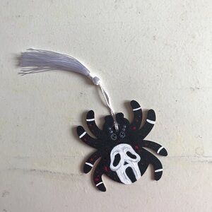 Horror spider bookmark or ornament
